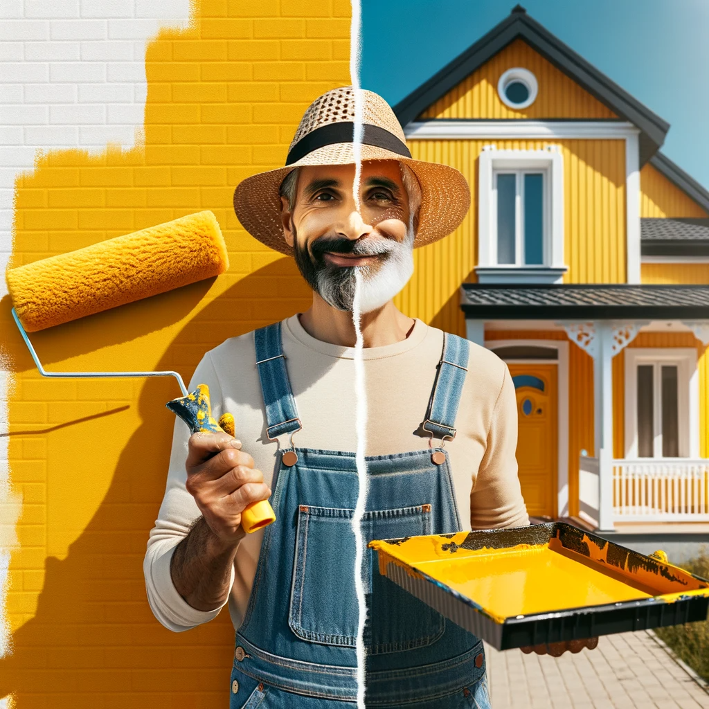 anlita en målare för att måla om huset